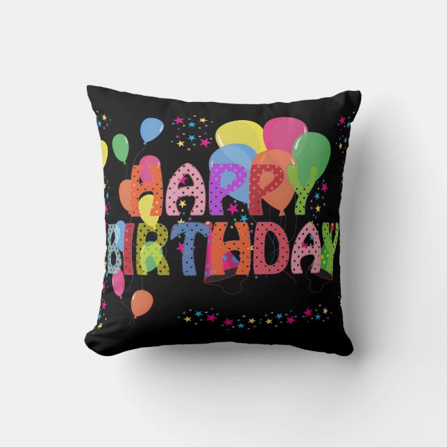 Joyeux Coussin d'anniversaire (Recto)