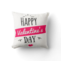 Joyeux coussin de jour des valentines