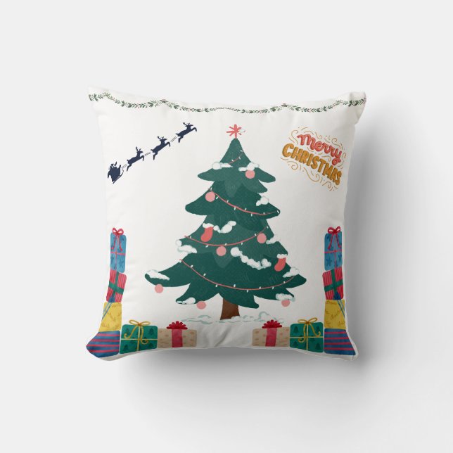 Joyeux Coussin de la scène de Noël (Recto)