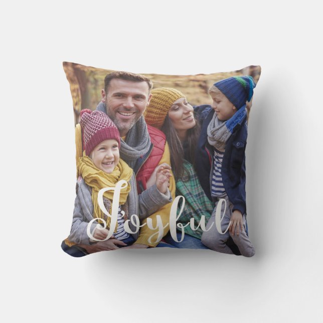 Joyeux Coussin Photo Throw (Recto)