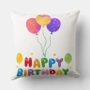 Joyeux Coussins d'anniversaire Coussin d'anniver