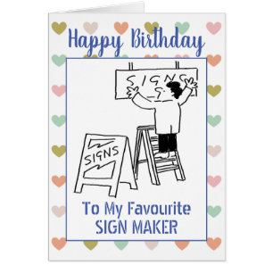 Joyeux créateur de signes d'anniversaire