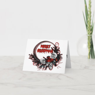 Joyeux Creepmas personnalisable Carte de Noël goth
