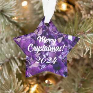 Joyeux cristaux violets Améthyste Crystal Crystal