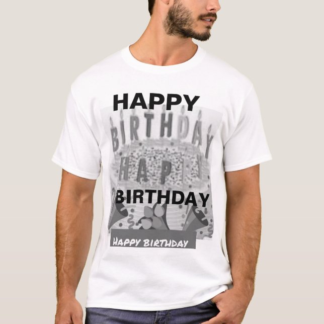 Joyeux design de t-shirt d'anniversaire (Devant)