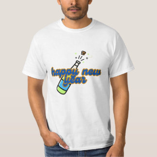 joyeux design de t-shirt de la nouvelle année pour