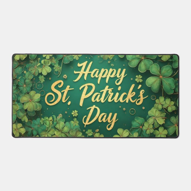 Joyeux design de trèfle de la Saint-Patrick (Recto)
