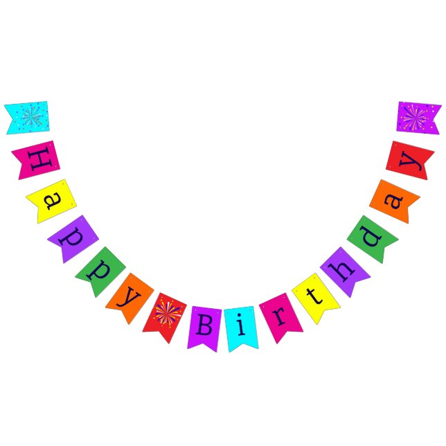 Joyeux drapeaux de Bunting Anniversaire (Tout)