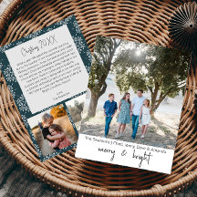 Joyeux et brillant Carte photo de vacances