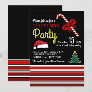 Joyeux et brillant, invitation à la fête de Noël