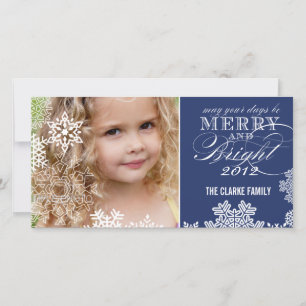 JOYEUX ET CARTE PHOTO LUMINEUX   BLEU FONCÉ