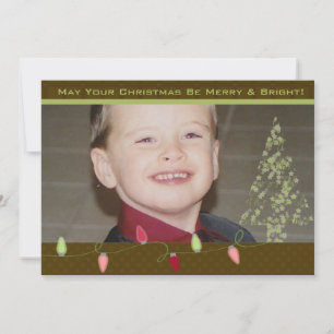 Joyeux et lumineux Carte photo de vacances Customi