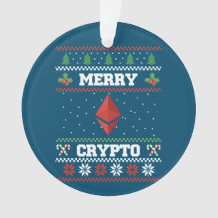 Joyeux Ethereum de Crypto Sweat de Noël moche