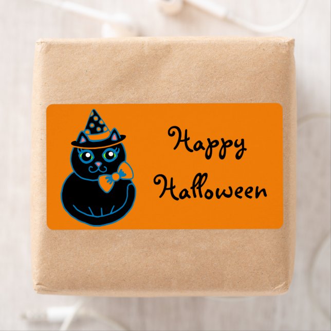 Joyeux Étiquette Halloween (En situation)