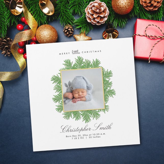 Joyeux Faire-part de naissance de Noël (Créateur téléchargé)