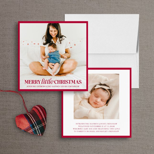 Joyeux Faire-part de naissance de Noël (Créateur téléchargé)