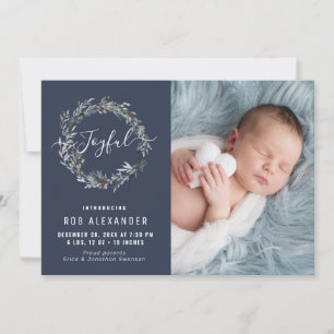 JOYEUX faire-part de naissance des fêtes de la c