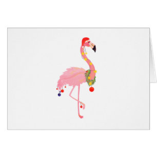 Joyeux Flamant rose de Noël Santa Hat