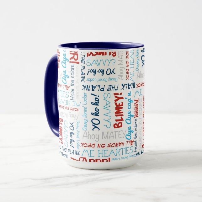 Joyeux Fun Party Pirate Mug (Devant gauche)