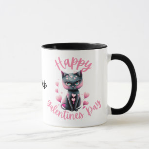 Joyeux Galentines Day Café noir et rose Mug