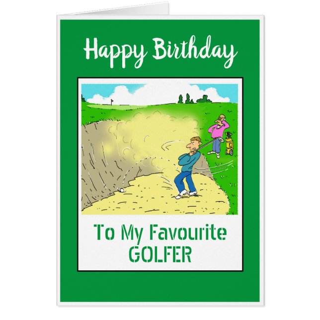 Joyeux golfeur d'anniversaire (Devant)