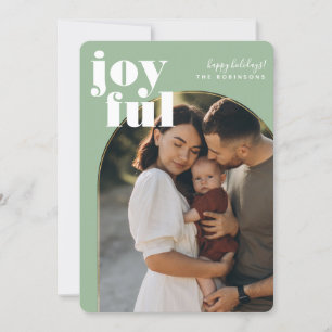 Joyeux Grace Golden Arch Moderne Carte photo de va