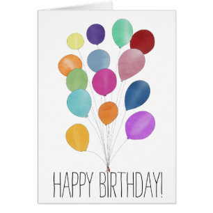 Joyeux groupe de ballons d'anniversaire
