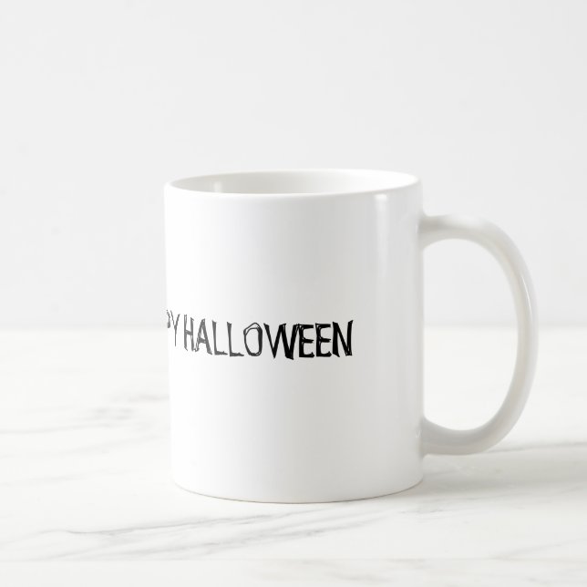 Joyeux Halloween Art Citrouille effrayant Mug (Droite)