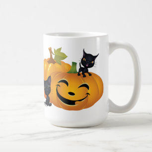 Joyeux Halloween Black Kitty Mug
