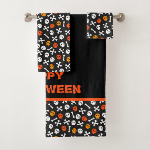Joyeux Halloween Bones mignons et crânes