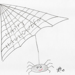 Joyeux Halloween - Carte Araignée