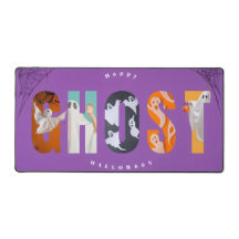 Joyeux Halloween Fantôme Effrayant Mignon Violet J