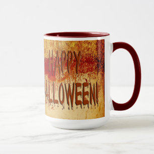 Joyeux Halloween Sang Tiré Mur Mug