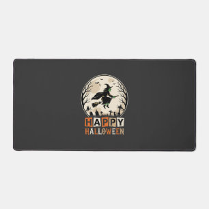 Joyeux Halloween Sorcière Lune Cimetière Conceptio