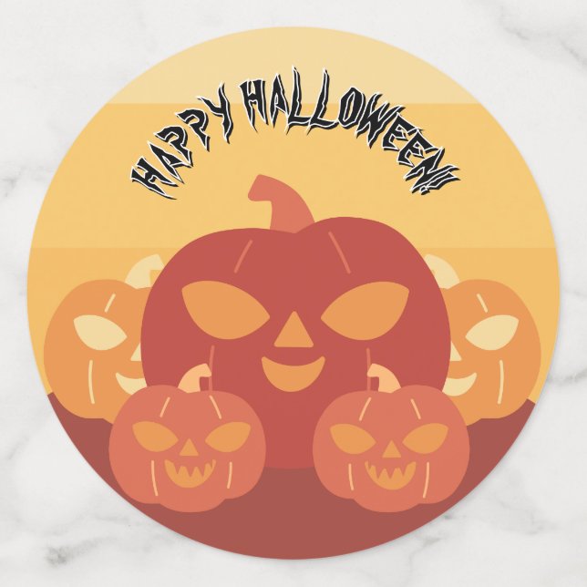 Joyeux Halloween ! Table citrouille Confetti (Grand verso)