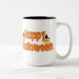 Joyeux Halloween Whimsical Text Mug