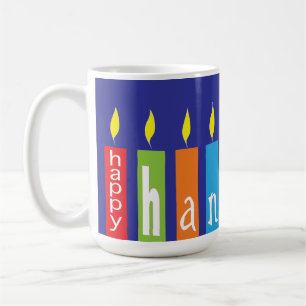 Joyeux Hanoukka bougies Mug