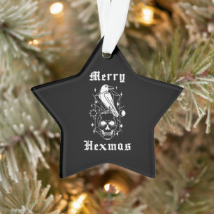 Joyeux Hexmas Sorcier Crâne Éffrayant Witchcraft