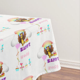 Joyeux hibou nappe d'anniversaire