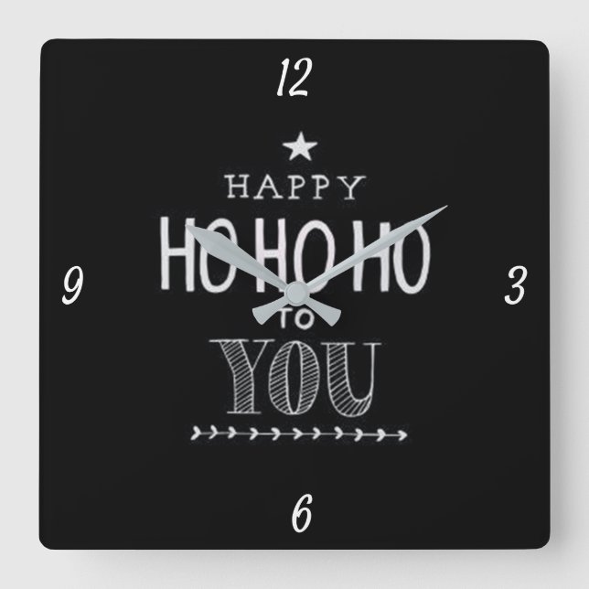 *JOYEUX HO HO HO À VOUS*  HORLOGE DE NOËL (Recto)