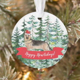 Joyeux Howlidays Allemand Berger Chien Noël