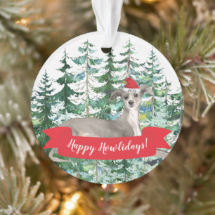Joyeux Howlidays Greyhound Italien Noël