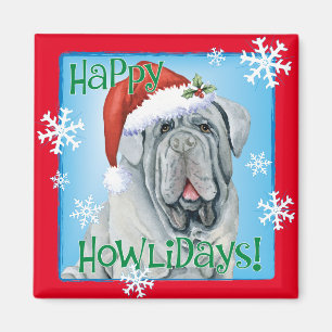 Joyeux Howlidays Neapolitan Mastiff Magnet