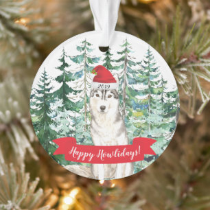 Joyeux Howlidays Noël de Husky Dog en Sibérie