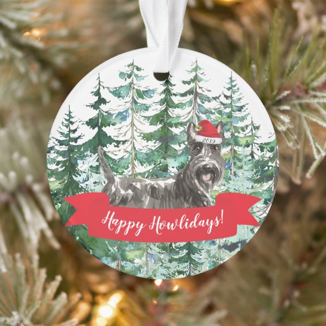 Joyeux Howlidays Scottish Terrier Dog Christmas (Arbre)