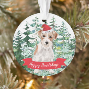 Joyeux Howlidays Wire Haired Jack Russell Noël