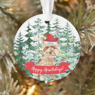 Joyeux Howlidays Yorkshire Terrier Dog Christmas