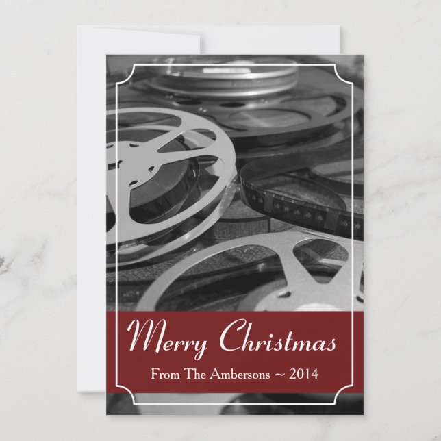 Joyeux Invitation de films personnalisés de Noël R (Devant)