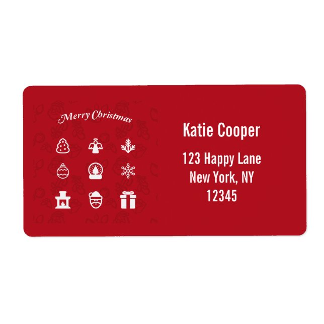 Joyeux jeu d'icônes populaires de Noël (Devant)