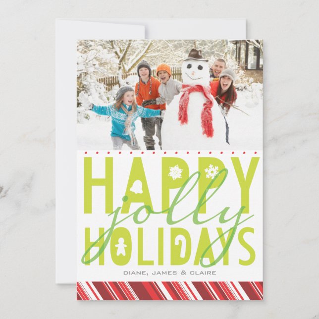 Joyeux Jolly Carte photo de vacances (Devant)